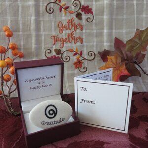 The Gift of Gratitude - by The Gratitude Concept- Gift Box, Stone and Card